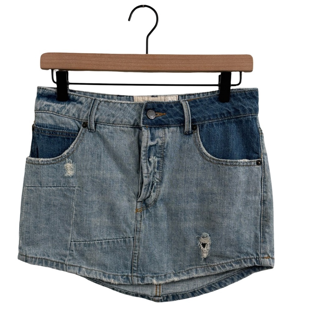 Free People Vintage Denim Skirt